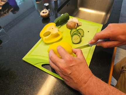 One of my plastic boards in use.