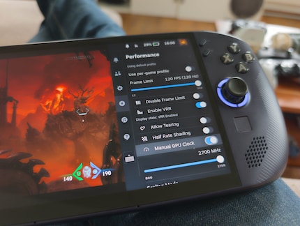 Il n'y a pas de HDR, mais un taux de rafraîchissement plus élevé que le Steam Deck et le VRR.