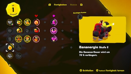 You can gradually strengthen DK via the skills menu.