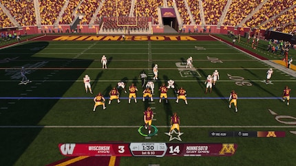 The gameplay feels much more dynamic than its NFL big brother.