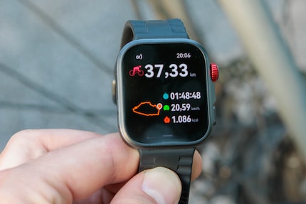 I can view the training data directly on the watch.
