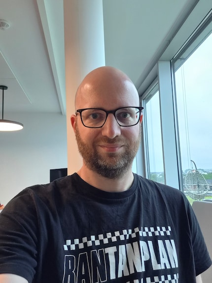 Selfie avec la caméra intérieure.