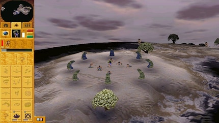 In «Populous: The Beginning», the shaman takes to the field: divinely guided, but active herself.