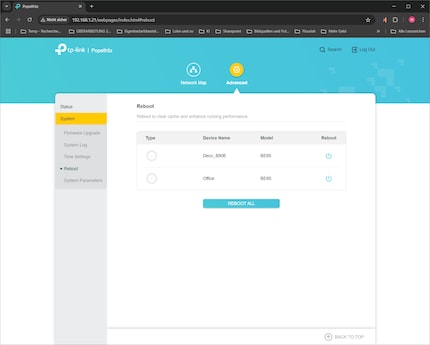 Il ne se passe pas grand-chose sur l'interface utilisateur Web de TP-Link. Rien ne fonctionne sans l'application pour smartphone et un compte TP-Link ID.