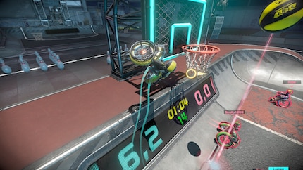 Hop in the half-pipe! (I messed up this attempt)