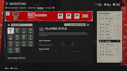Le processus de recrutement et le portail de transfert, grâce à des paramètres universitaires différents et des dealbreakers de joueurs clairement identifiés, ont un impact bien plus intense que la draft et le roster-building dans «Madden».