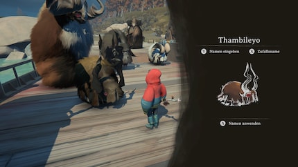 After taming them, I can give my animals a name.