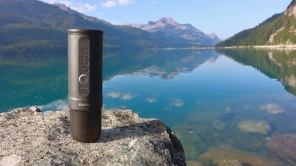 The Outin coffee maker is small enough to take with you on hikes.