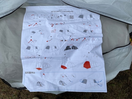 Instructions for the coolest tent