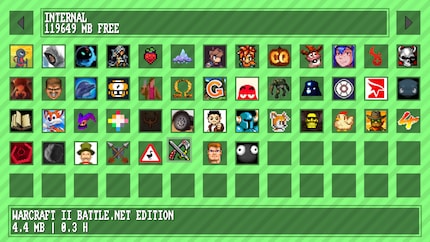 Génial : un bios comme sur la PS1 vous attire lorsque vous démarrez Kazeta sans carte SD.