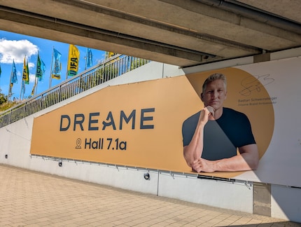 On the way from the S-Bahn to the trade fair, Dreame presented its new brand ambassador.