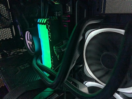 Even in my colleague Michelle’s showcase build, the RAM’s covered by cables and other stuff.
