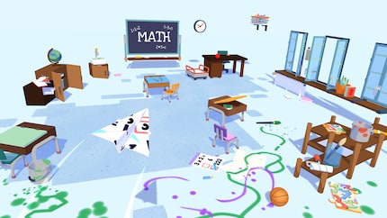 La salle de classe se transforme en terrain de jeu.