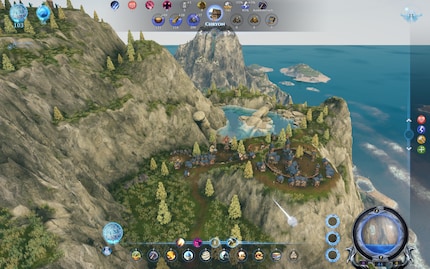 Vus d'en haut, les villages ressemblent à des jouets dans le plan divin.