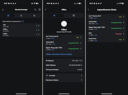 Without a Unifi network, I can only control Ubiquiti access points from my smartphone.