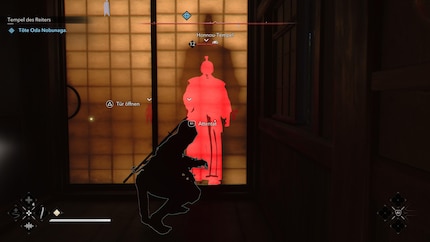 Naoe can also see through walls.
