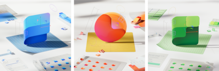 Le design en mouvement : Les principes Fluent de Microsoft mettent l'accent sur les courbes, la couleur et les fonctions abstraites.