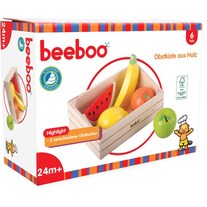 Beeboo BEK Fruits dans une caisse en bois, 6 pièces