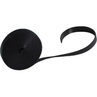 Shiverpeaks BASIC-S Klettband, 14 mm x 3 m, schwarz zuschneidbar, mehrfach verwendbar, ideal zum Zusammenbind...