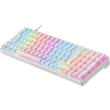 Clavier Gamer mécanique (Outemu Brown Switch) Mars Gaming MKUltra RGB (Blanc )