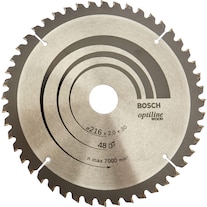 Bosch Professional Zubehör Circular saw blade Optiline Wood for cross-cut and mitre saws, 216 x 30 x 2.0 mm, 48