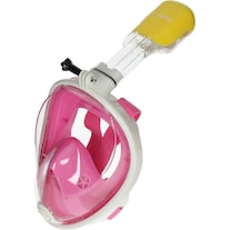 Caruba Masque de plongée intégral Dual Air amovible + support Action Cam (rose L/XL)