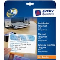 Avery Fiches 105x70mm vierges C32254-25 (A4, 185 g/m², 200 x)