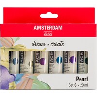 Talens Amsterdam Starter Set 17820506 Pearl shades 6x20ml (Tons de perle, 120 ml)