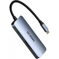 Mokin 7 in 1 Multiports Hub USB-C to 3x USB3.0+ SD/TF + HDMI + PD (silver) (USB C)