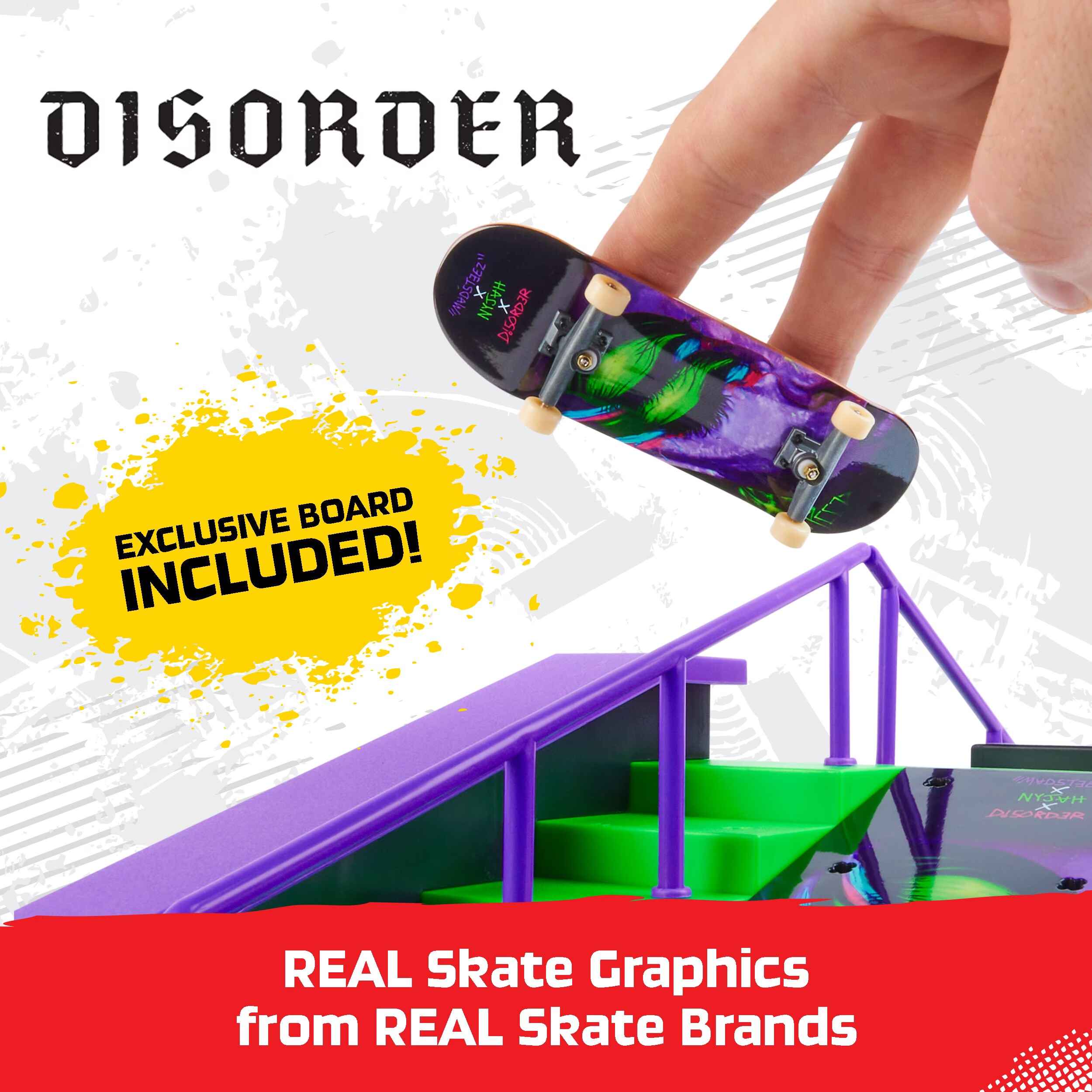 Spin Master Tech Deck, Nyjah Rail Shredder Skatepark, X-Connect