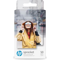 HP Sprocket Fotopapier Zink (290 g/m², Photo (5x7.6cm), 50 x)