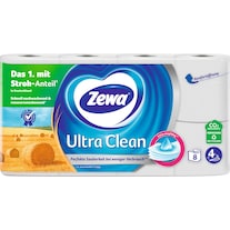 Zewa Toilet Paper Ultra Clean 4-ply 8 Rolls