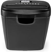 Nedis Shredder | 6x A4 pages | 10 l | Safety standard: DIN 2 | 190 W | Black (Particle cut)