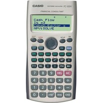 Casio FC-100V Calculator Pocket Financial Calculator Gray (Batteries)