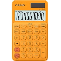 Casio Calculatrice de poche SL310UCRG 10 chiffres orange (Cellules solaires, Piles)