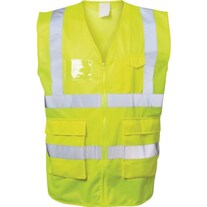 Safestyle Gilet de sécurité ALBIN taille L jaune EN ISO 20471 Cl. EN ISO 13688 (L)