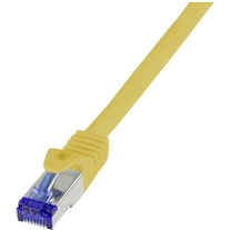 LogiLink Patchkabel Ultraflex, Kat.6A, S/FTP, 15 m, gelb mitCat.7 Rohkabel, extra flexibles & weiches Kabe... (S/FTP, CAT6a, 15 m)
