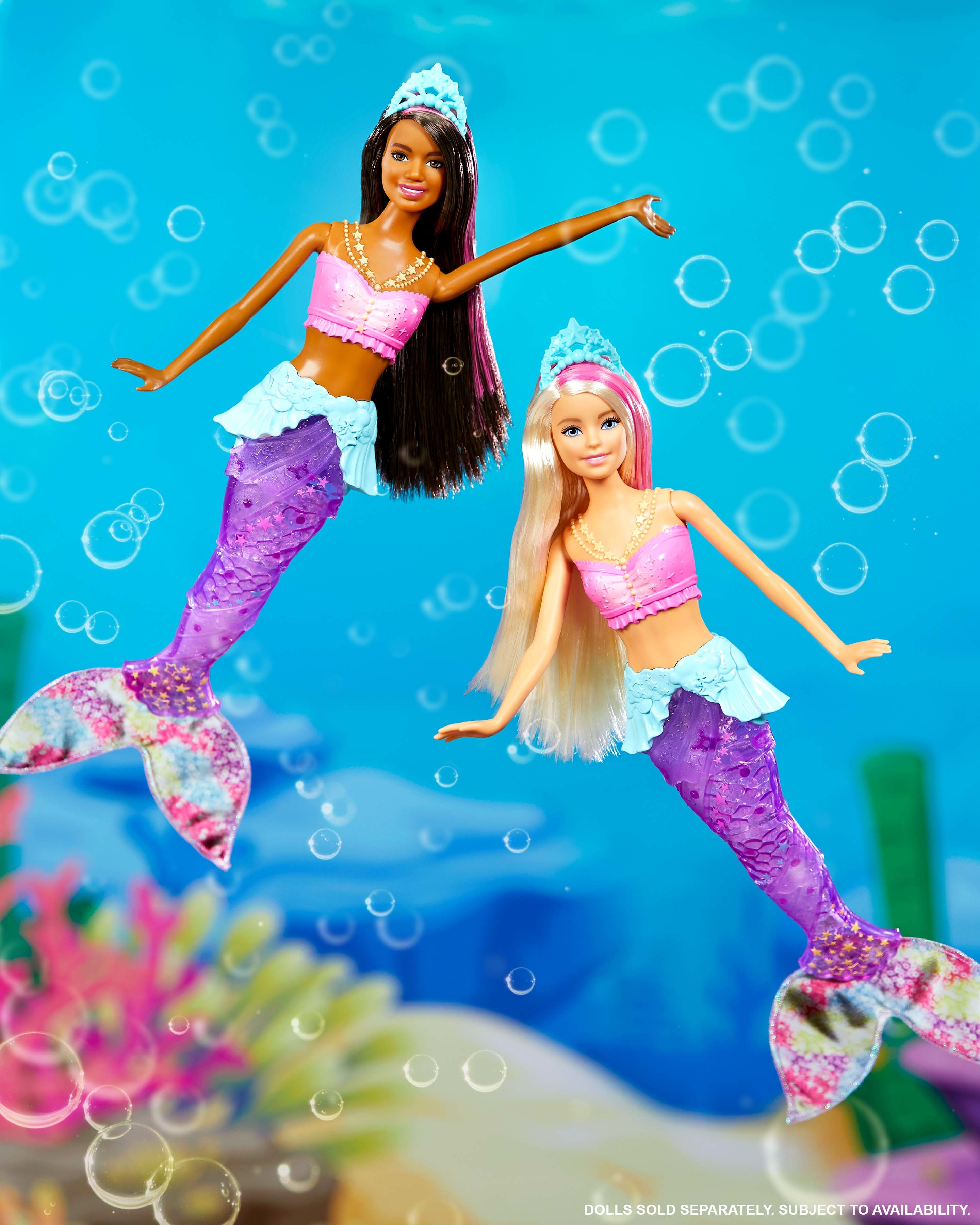 Barbie sirene lumiere et danse aquatique outlet
