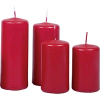 KCB Advent pillar candle bordeaux 4 pack (4 pcs.)