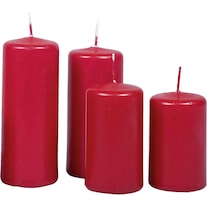 KCB Advent pillar candle bordeaux 4 pack