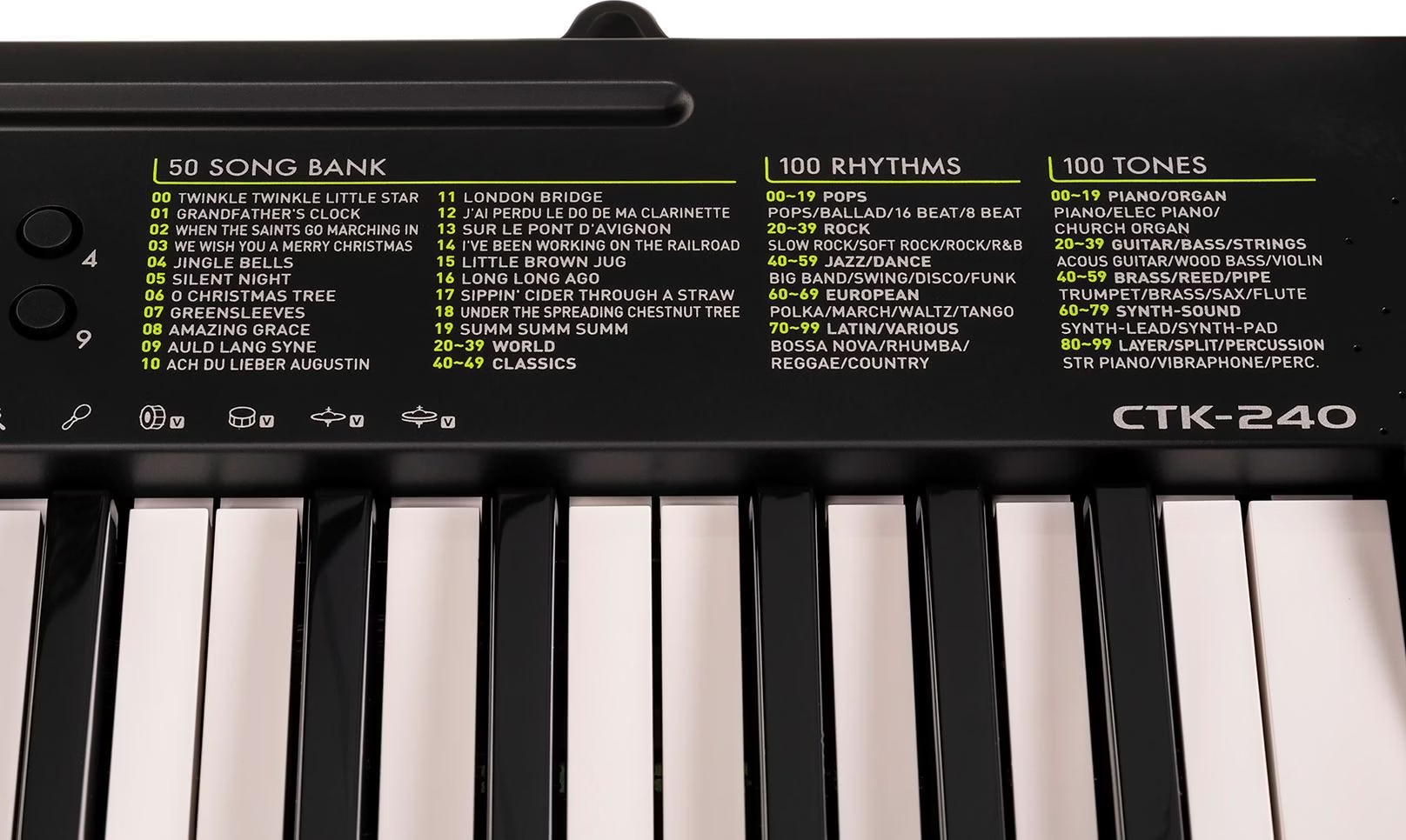 Question about Casio Ctk-240