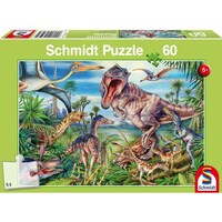Schmidt Spiele Avec les dinosaures (60 pièces)