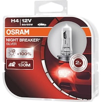 Osram Lampe de phare brise-nuit argent (H4)