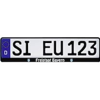 HP Autozubehör Free State of Bavaria Licence Plate Holder Black (L x W x H) 13.5 x 53