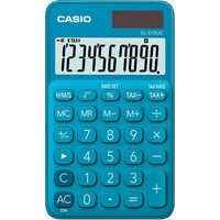 Casio Calculatrice de poche SL310UCBU 10 chiffres bleue (Piles)