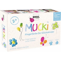 Kreul Mucki finger paint for lucky children (Multicolor, 50 ml)