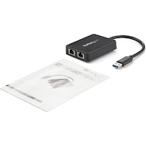 StarTech USB 3.0 DUAL PORT GIGABIT NIC (USB 3.0, RJ45 Gigabit Ethernet (2x))