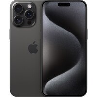 Apple iPhone 15 Pro Max (256 Go, Titane noir, 6.70", SIM + eSIM, 48 Mpx, 5G)