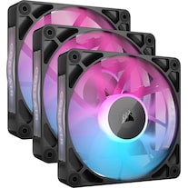 Corsair RX RGB Series, iCUE LINK RX120 RGB, 120mm RGB Fan, Triple Fan Kit (120 mm, 3 x)