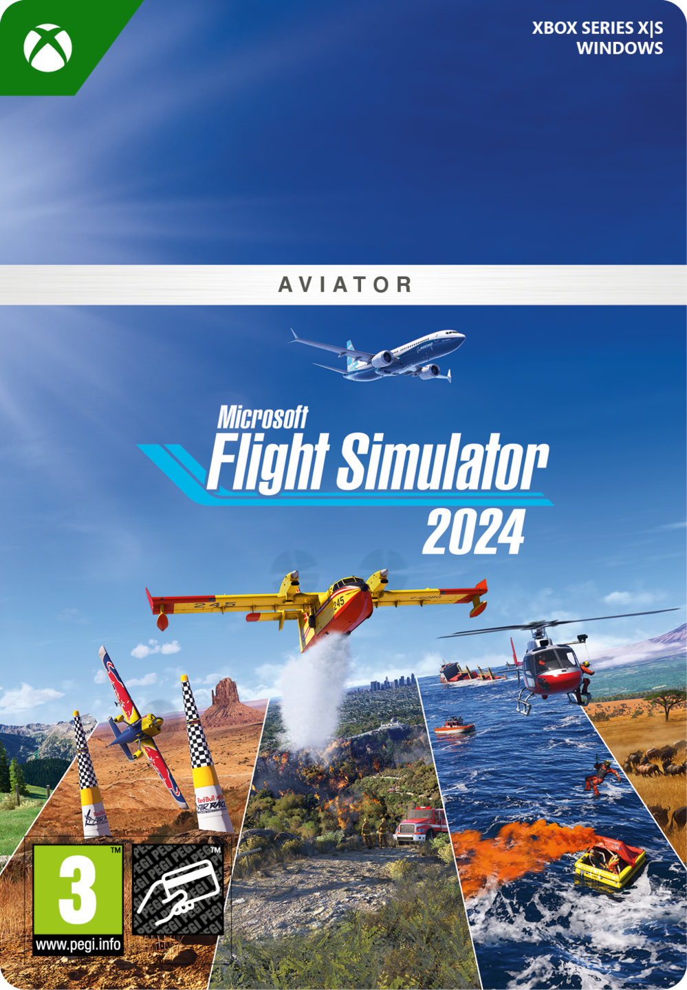 Microsoft Flight Simulator 2024 Aviator Edition (PC, Xbox Series X